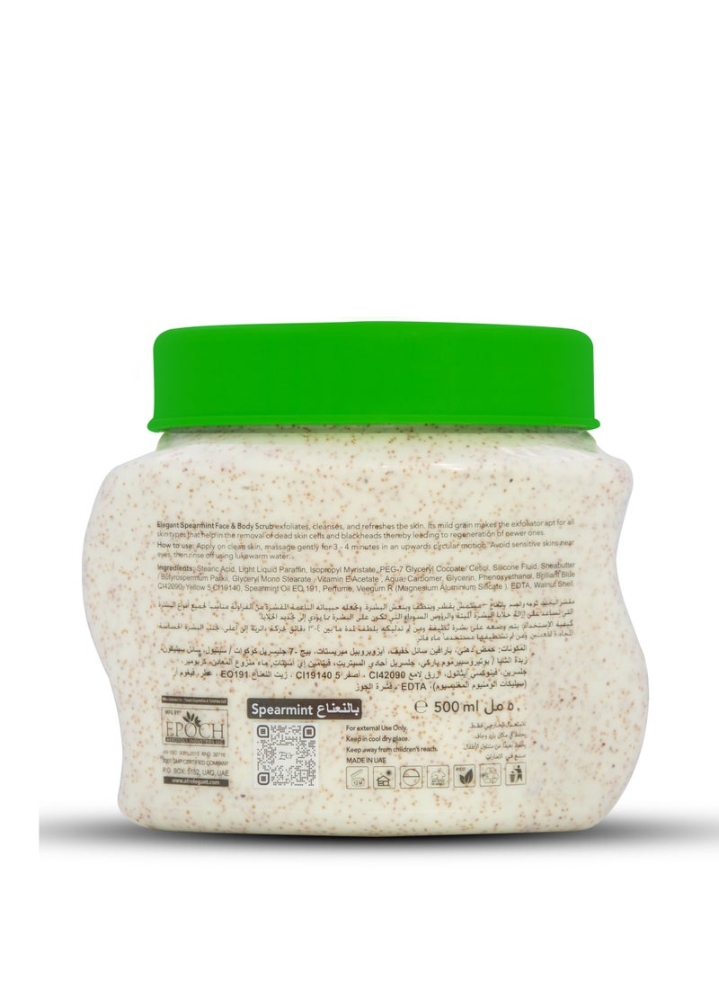 Elegant Spearmint Face and Body Scrub 500ML - Image 2