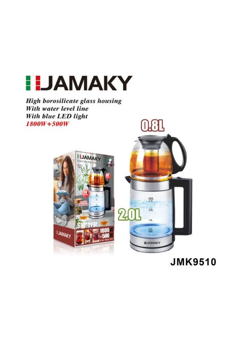 Tea maker double boiler with tea filter 1800W+500W