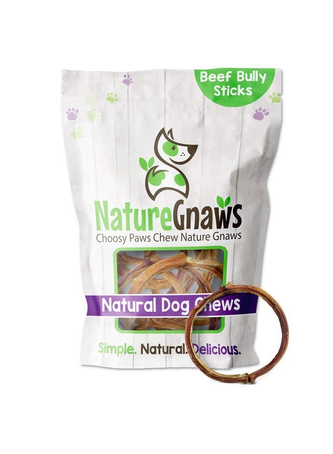 NATURE Bully Stick Rings For Dogs (5 Count)  Long Lasting For Aggressive Chewers  Natural Beef Dog Chew Bones  Rawhide Free  - Image 1