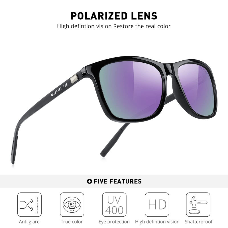 MERRY'S Unisex Polarized Aluminum Sunglasses Vintage Sun Glasses For Men/Women S8286 - Image 5