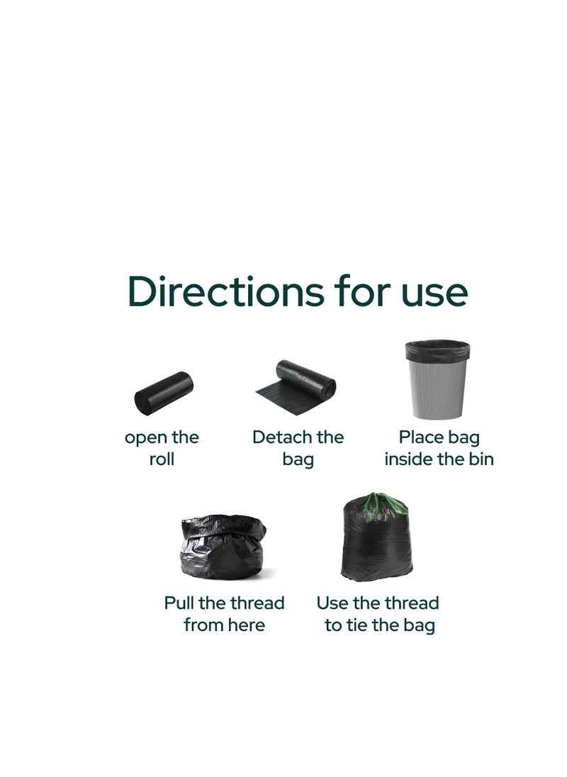 Nure Nure, Bio-Degradable Purity In Disposal Garbage Bag,30 Gallons, 20 Pcs, 60cmx90cm,Pack of 3…  - Image 4