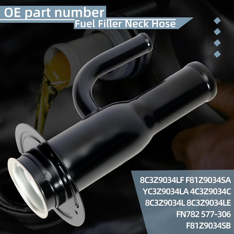 BENERAY Fuel Tank Filler Neck Pipe Hose for Ford F-350 F-450 F-550 Super Duty 2002-2010 Diesel - Image 3