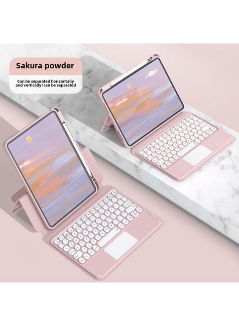 For IPAD 10 Generation 10.9 Protective Case AIr5 Flat Panel Bluetooth Keyboard 10.2 Magnetic Rotating Leather Case-Color: Magnetic Split Horizontal And Vertical Rotation-Applicable Model:iPad Pro 2018 Edition Full Screen (11 Inches)