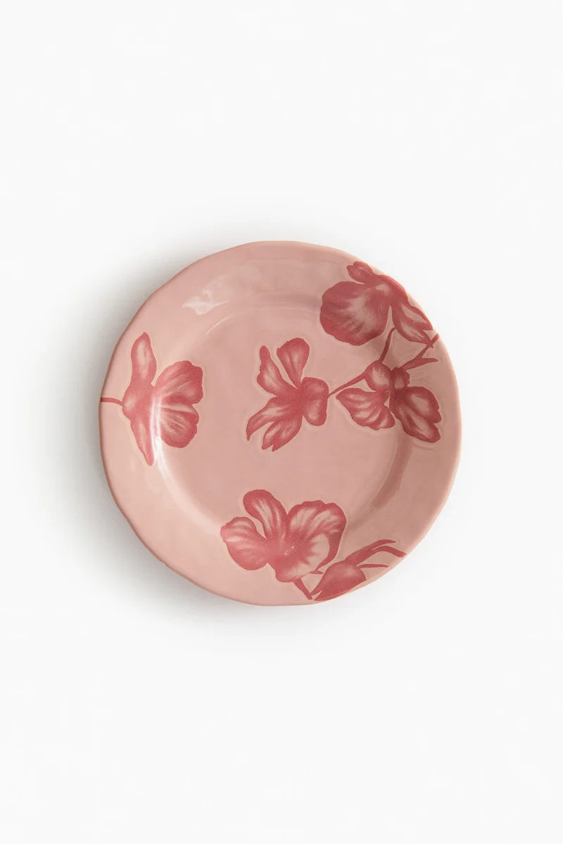 H&M Patterned stoneware mid plate