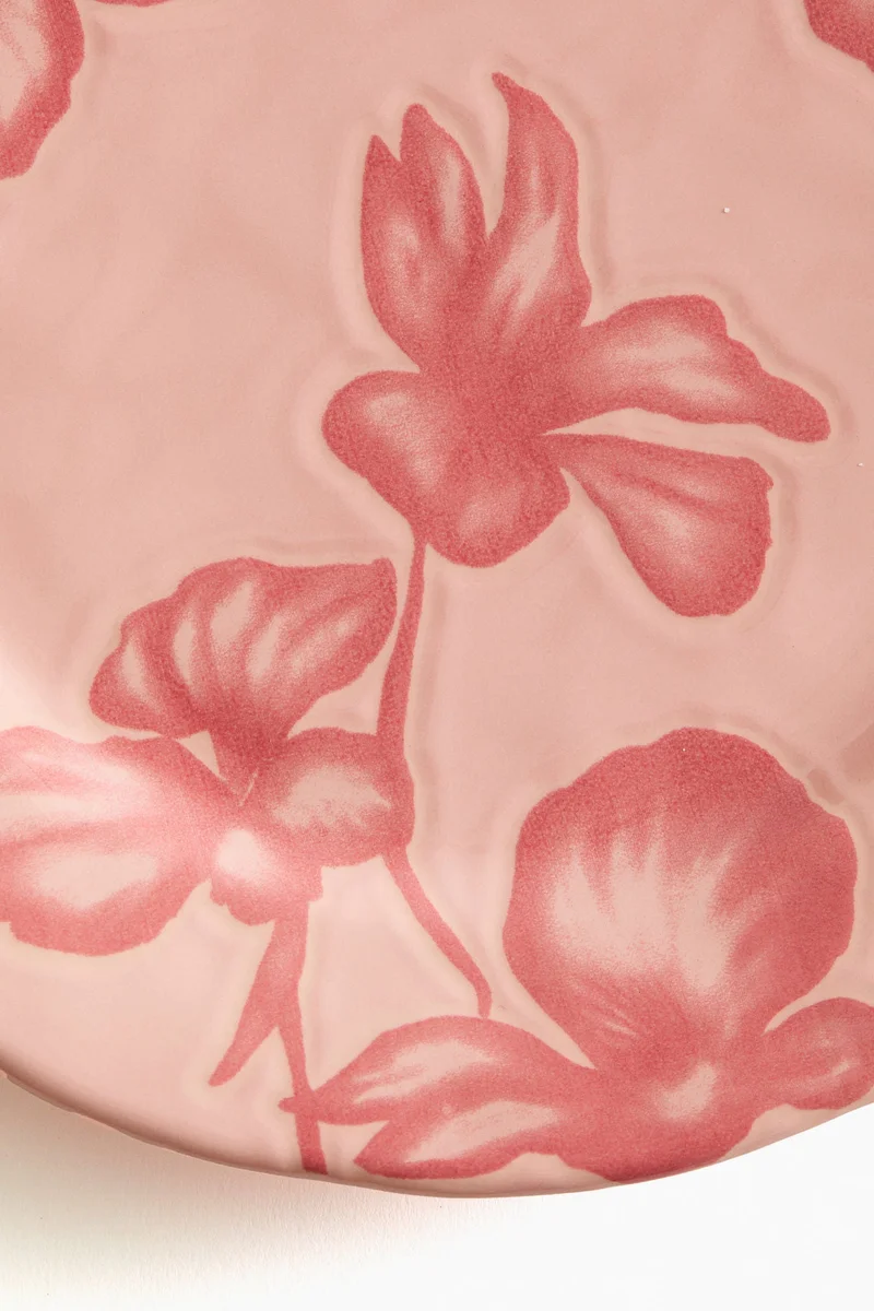 H&M Patterned stoneware mid plate