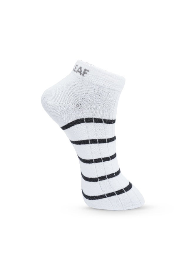 White Leaf Mens Breathable Cotton Low Cut Ankle Socks - 3 Pairs, Moisture Wicking, Active Stretch, Low Cut Breathable - Image 3