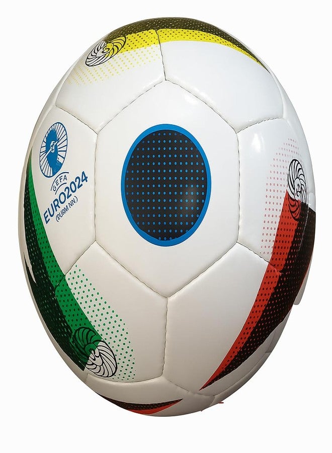 MOSVOLD PVC Football Size 5 with Pump | Portable Multicolour Soccer Ball Kit for Kids and School Players | Official Weight Durable Training Football for Hard Ground & Turf - Image 1