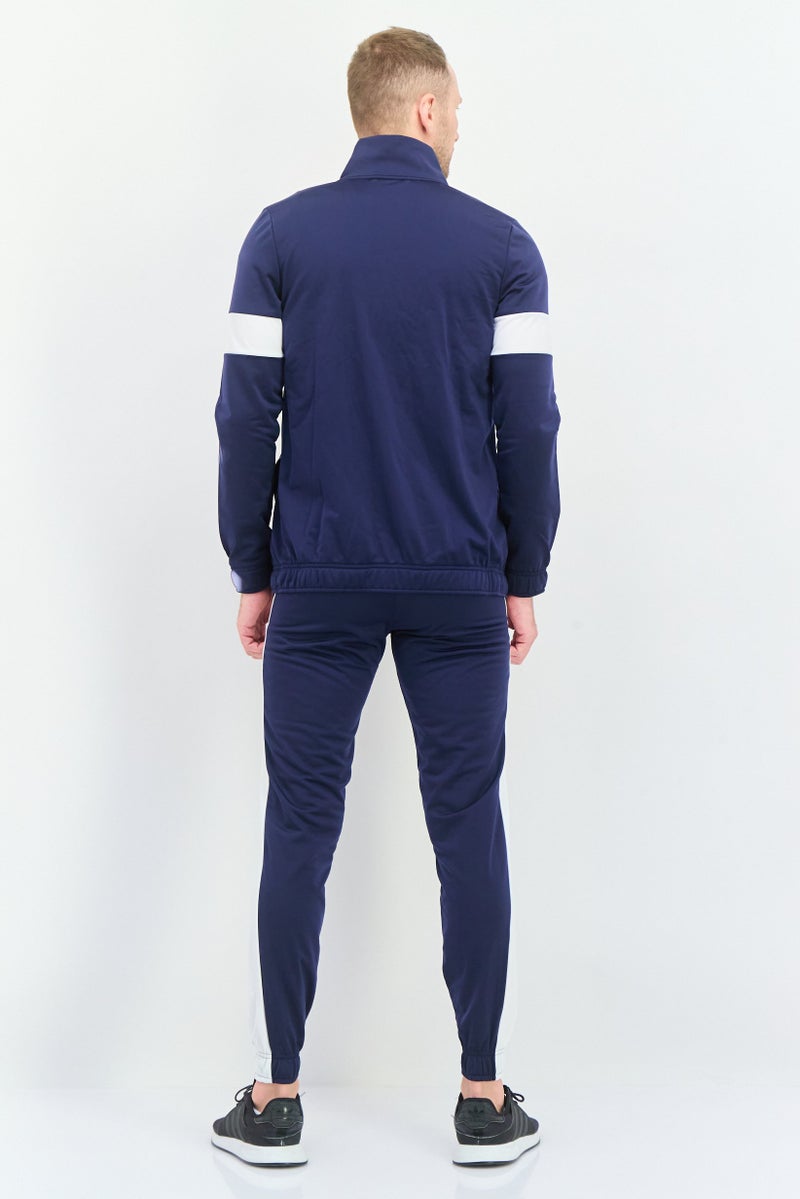 PUMA Men Regular Fit 2Pcs Brand Logo Outdoor Tracksuit Set, Navy - Image 4