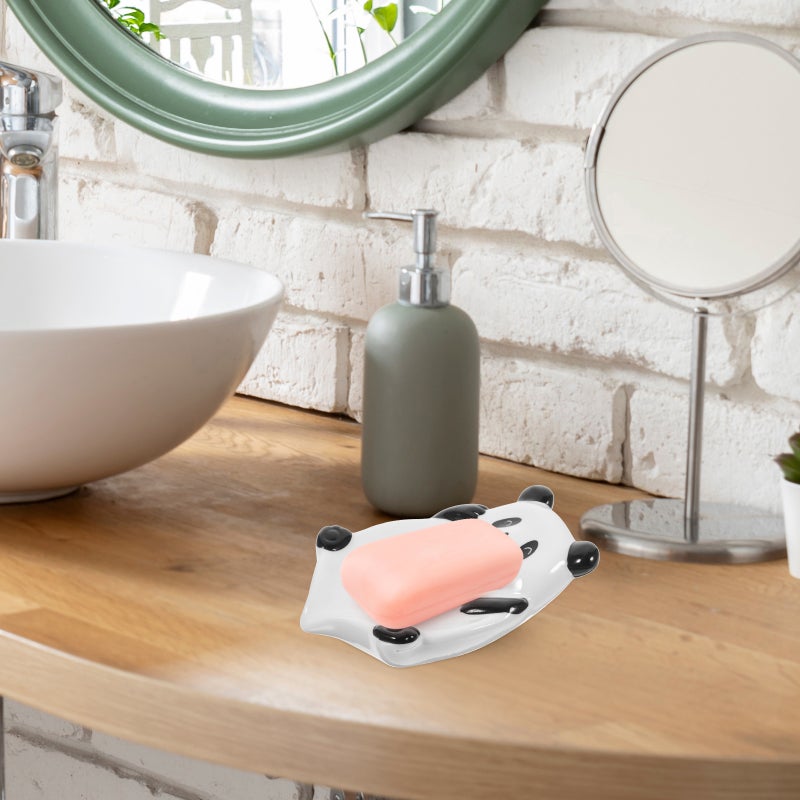 🚽 صحن صابون سيراميك للتوصيل الذاتي للماء للاستخدام في المطبخ والحمام - Image 4