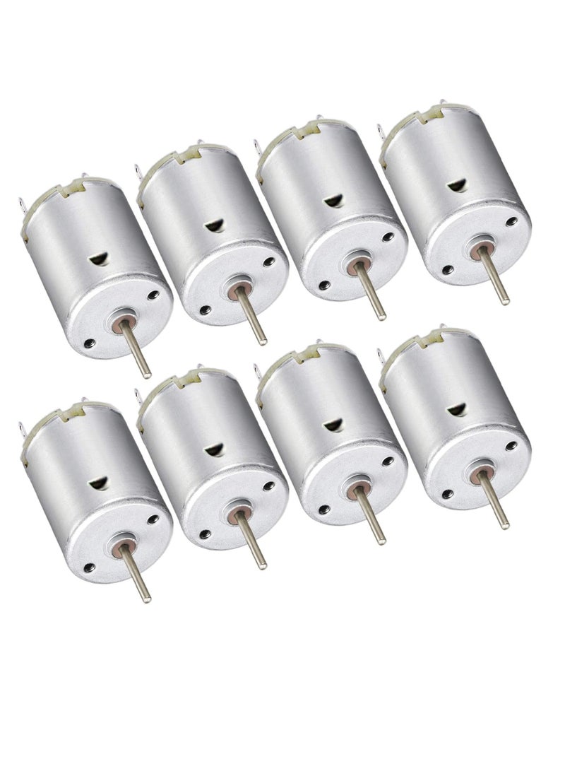 DC Motor, 12 Pcs 3V-12V 280 Micro DC Motor, Round Shaft Electric Motor, Mini Electric Hobby Motor, for DIY Toys Science Projects Airplane RC Boat Model