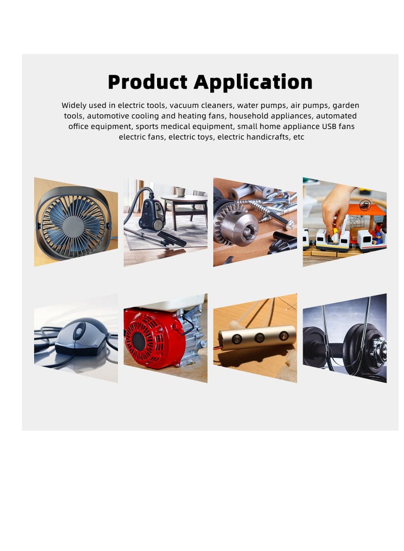 DC Motor, 12 Pcs 3V-12V 280 Micro DC Motor, Round Shaft Electric Motor, Mini Electric Hobby Motor, for DIY Toys Science Projects Airplane RC Boat Model