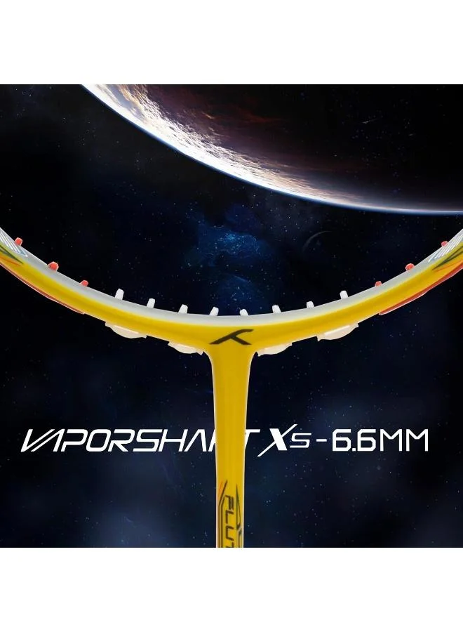 Hundred  Hundred Flutter S Attk Carbon Fibre Unstrung Badminton Racket With Full Racket Cover For Intermediate Players  | Best Price UAE