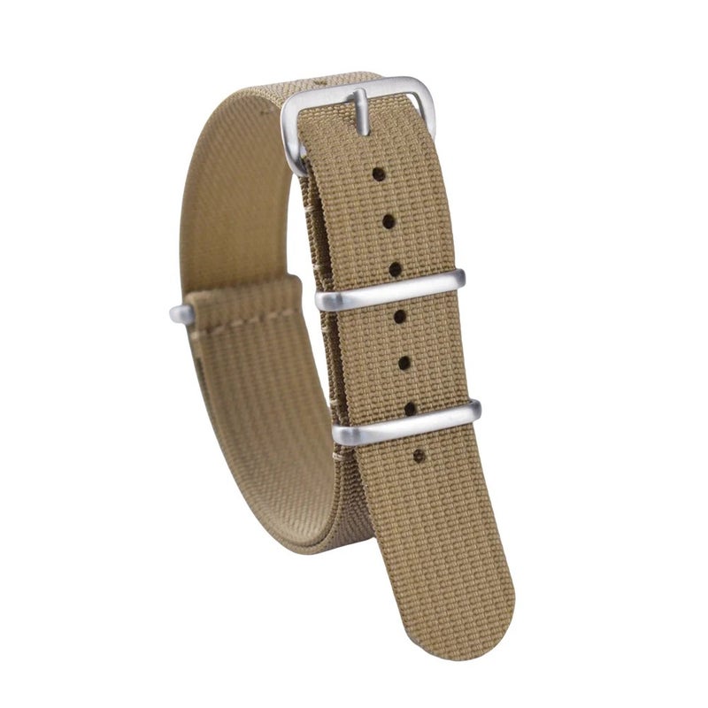 Bluejw Premium Ballistic Dark Gray Ribbed NATO Nylon Watch Strap – Durable Replacement Band for Men, Fits 18mm 19mm 20mm 22mm Watches - Image 1