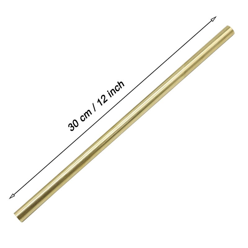 PGCOKO 2PCS Brass Solid Round Rod Lathe Bar Stock, 1/2 inch in Diameter 12 inch in Length - Image 4