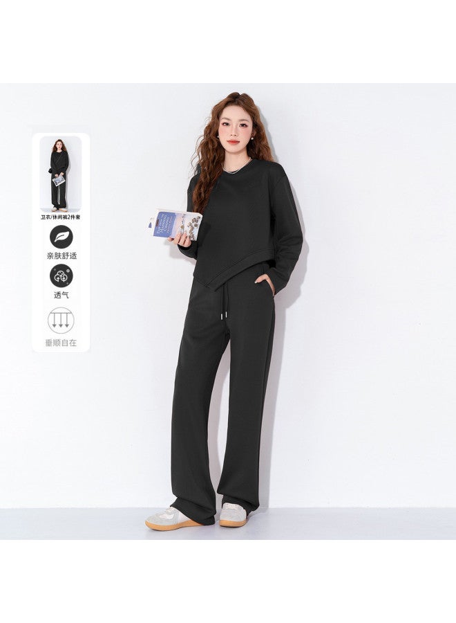 Jeanswest طقم نسائي مكون من قطعتين خريف شتاء علوي وسفلي حافة غير منتظمة أجواء شبابية راقية احتفالية ملابس عادية - Image 2