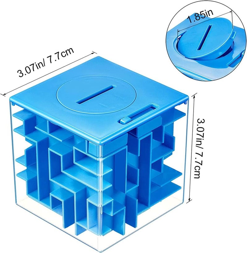 Luckam 4 قطع من صناديق أحجية المتاهة للنقود كهدية نقدية، رائعة للأطفال والبالغين، صناديق هدايا أحجية المتاهة لحامل النقود، طريقة ممتعة فريدة وألغاز ذهنية للأشخاص الذين تحبهم - Image 2