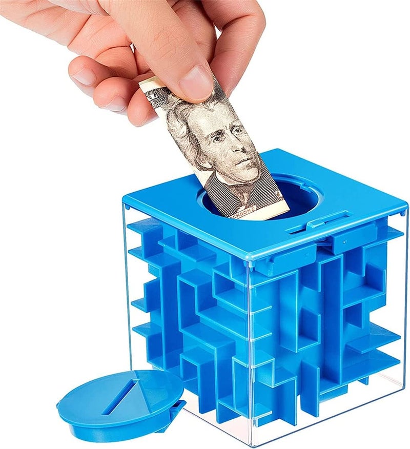 Luckam 4 قطع من صناديق أحجية المتاهة للنقود كهدية نقدية، رائعة للأطفال والبالغين، صناديق هدايا أحجية المتاهة لحامل النقود، طريقة ممتعة فريدة وألغاز ذهنية للأشخاص الذين تحبهم - Image 5