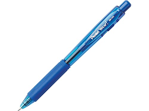 Pentel 712134 WOW! Retractable Ballpoint Pens Medium Point Blue Ink - Image 1