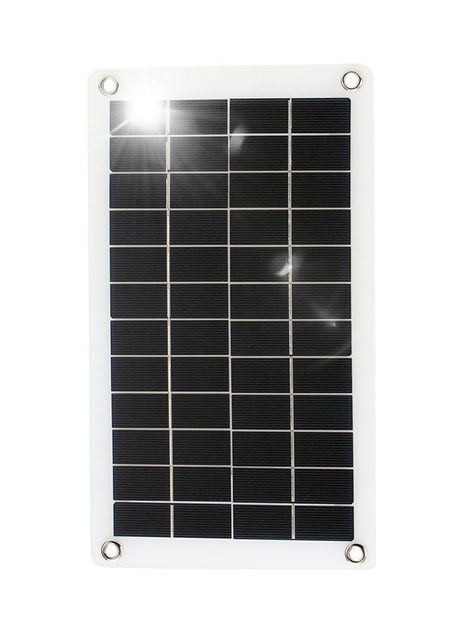 نيبمينينت 12V Solar Panel Monocrystalline Silicon Cell Outdoor Charger Black - Image 1