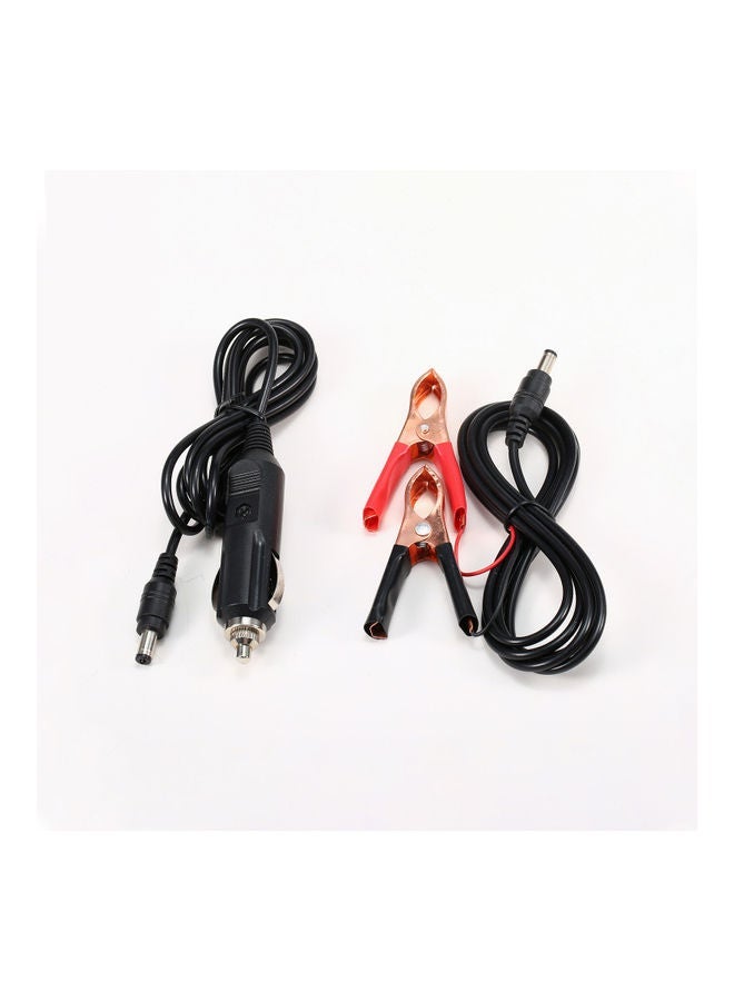 نيبمينينت 12V Solar Panel Monocrystalline Silicon Cell Outdoor Charger Black - Image 5