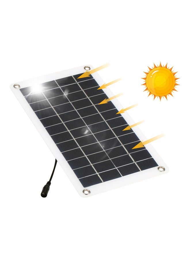 نيبمينينت 12V Solar Panel Monocrystalline Silicon Cell Outdoor Charger Black - Image 4