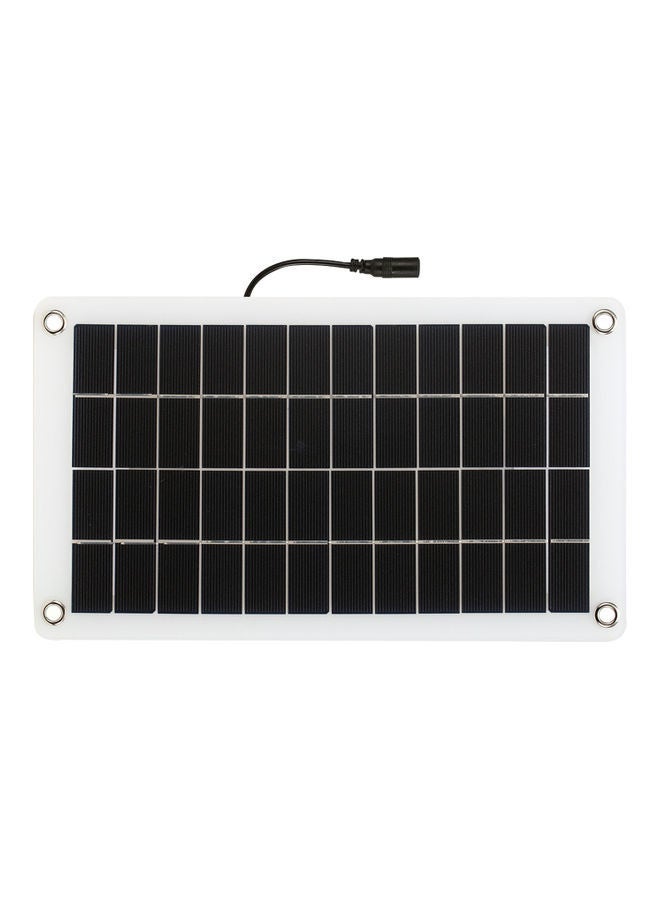 نيبمينينت 12V Solar Panel Monocrystalline Silicon Cell Outdoor Charger Black - Image 2