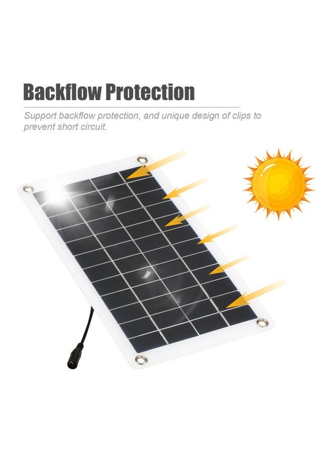 نيبمينينت 12V Solar Panel Monocrystalline Silicon Cell Outdoor Charger Black - Image 3