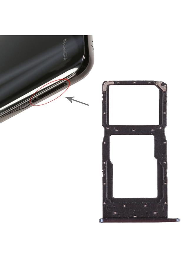 erorex SIM Card Tray + SIM Card Tray / Micro SD Card Tray for Huawei Honor 10 Lite / P smart (2019)(Blue) - Image 1