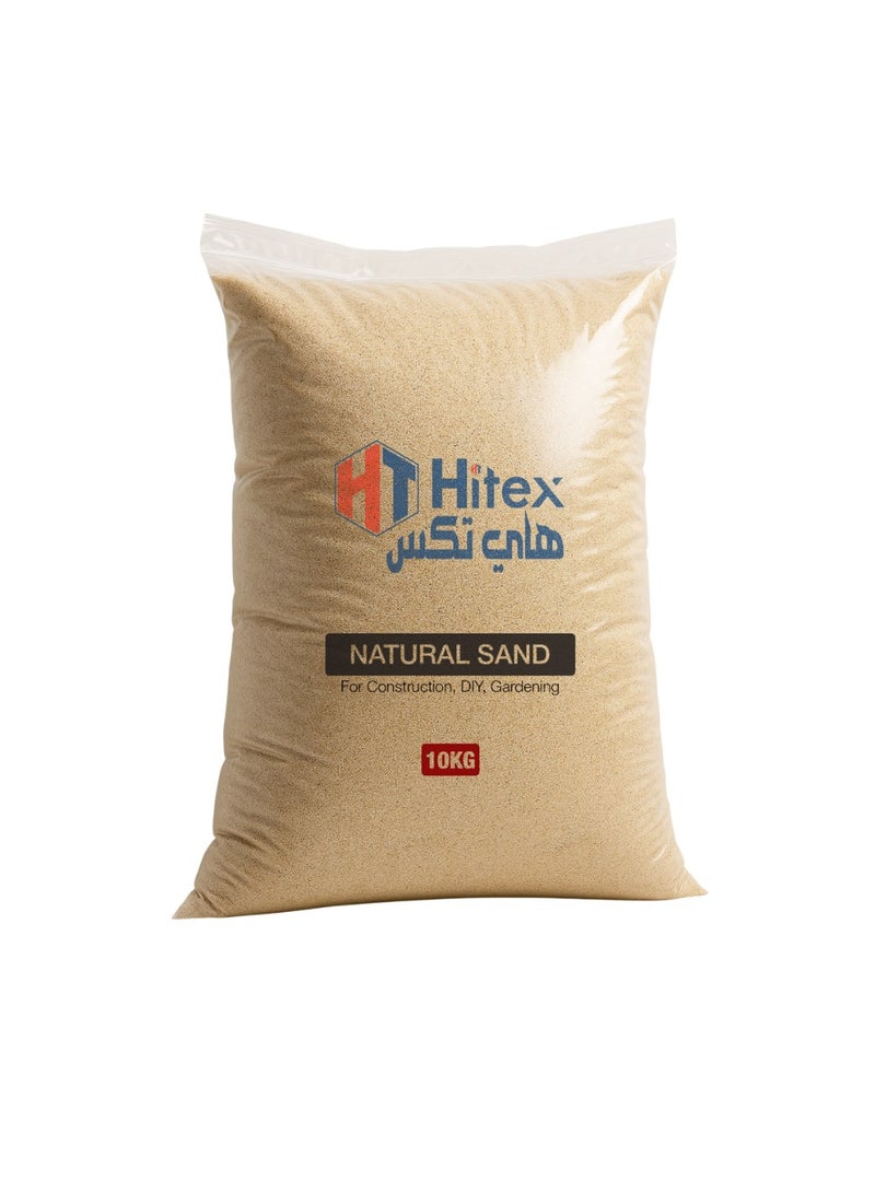هيتكس رمل طبيعي متعدد الاستخدامات، للحرف اليدوية، والبناء، والديكور، وحشو المزهريات، والعلاج، والمشاريع المنزلية، والأرضيات، ومزيج تربة النباتات العضوية، والديكور الداخلي والخارجي | 10 كجم - Image 1