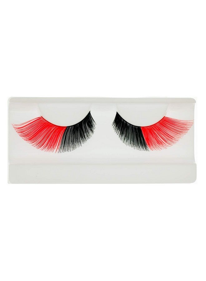 EMILYSTORES Red Black Eyelashes For Costume Halloween Lashes 1 Pair - Image 1