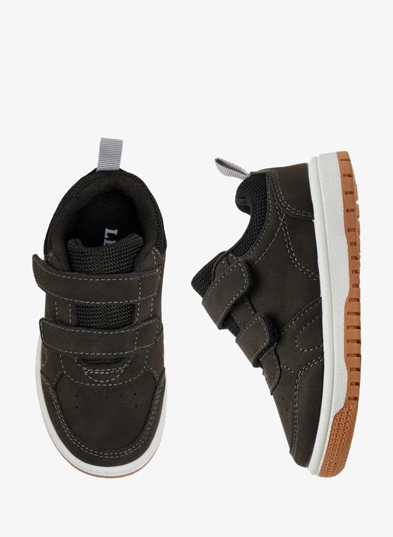 LBL by Shoexpress GREY Boys Hook & Loop Ankle Sneakers for Men | Best Price UAE
