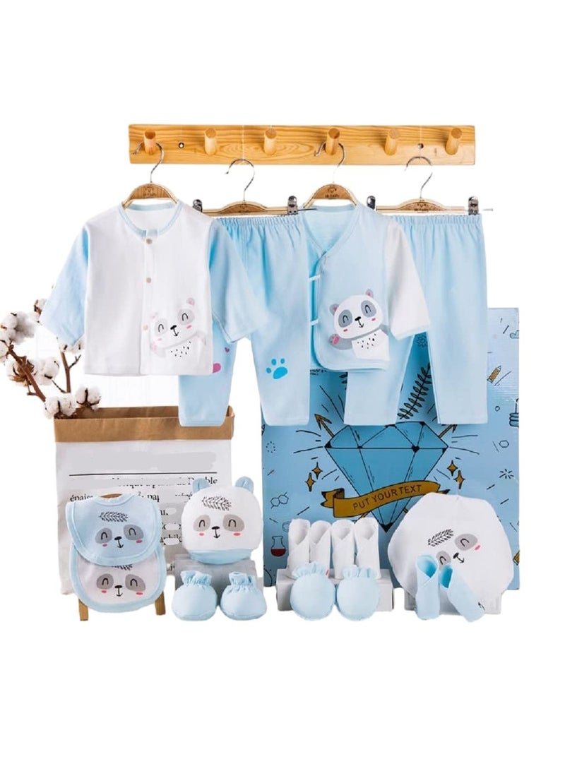 عربست مجموعات هدايا حديثي الولادة ، مجموعات هدايا ملابس الأطفال حديثي الولادة ، هدايا الأولاد للبنات ، مجموعات إكسسوارات ملابس الأطفال القطنية عالية الجودة لحديثي الولادة حتى 3 أشهر - Image 1