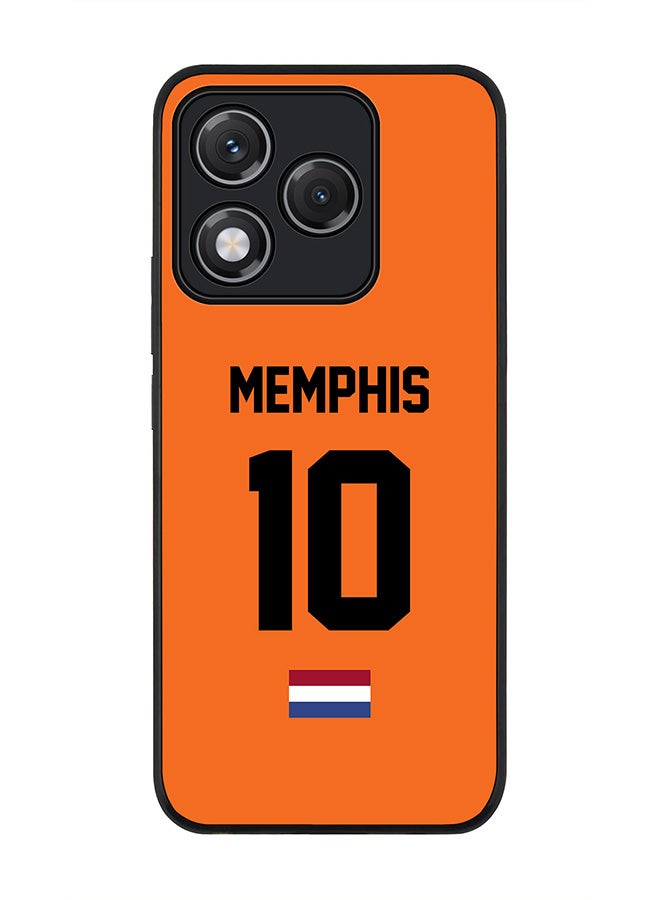 For Honor 400 Lite Case,Slim fit Camera Protection, Shockproof Thin Phone cover  - Football - Netherlands - Memphis