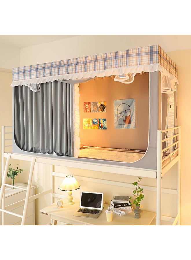 Bluejw Commercial Student Dormitory Mosquito Net 90x 200 Extended Telescopic Bed Curtain Curtain Integrated Shading Upper And Lower Bunk - Image 1