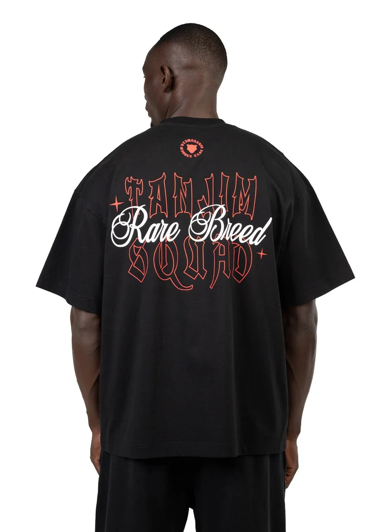 تنجيم سكواد تي شيرت جمجمة كاوبوي أسود