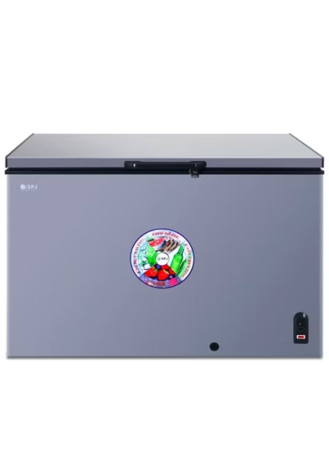 SPJ 367L Deep Freezer Single Door Chest Freezer, Fast Cooling Commercial Freezer with Mechanical Temperature Control, Energy Efficient Large Capacity Freezer for Home, Shop & Restaurant, Grey - Image 1