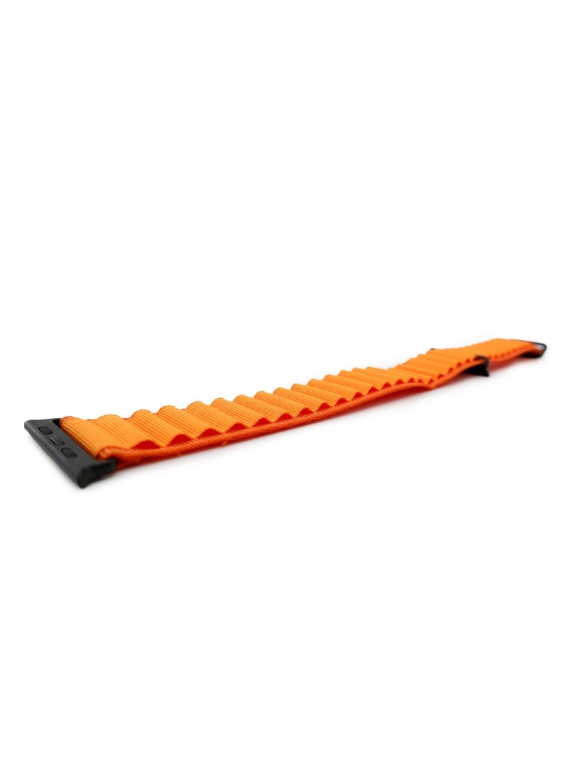 LEVELO Levelo LVNWS49OG 45/49MM Watch Straps ACE Loop Strap Orange  - Image 2