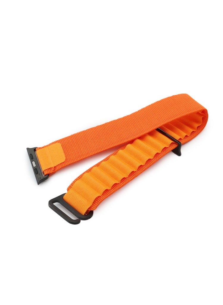 LEVELO Levelo LVNWS49OG 45/49MM Watch Straps ACE Loop Strap Orange  - Image 3