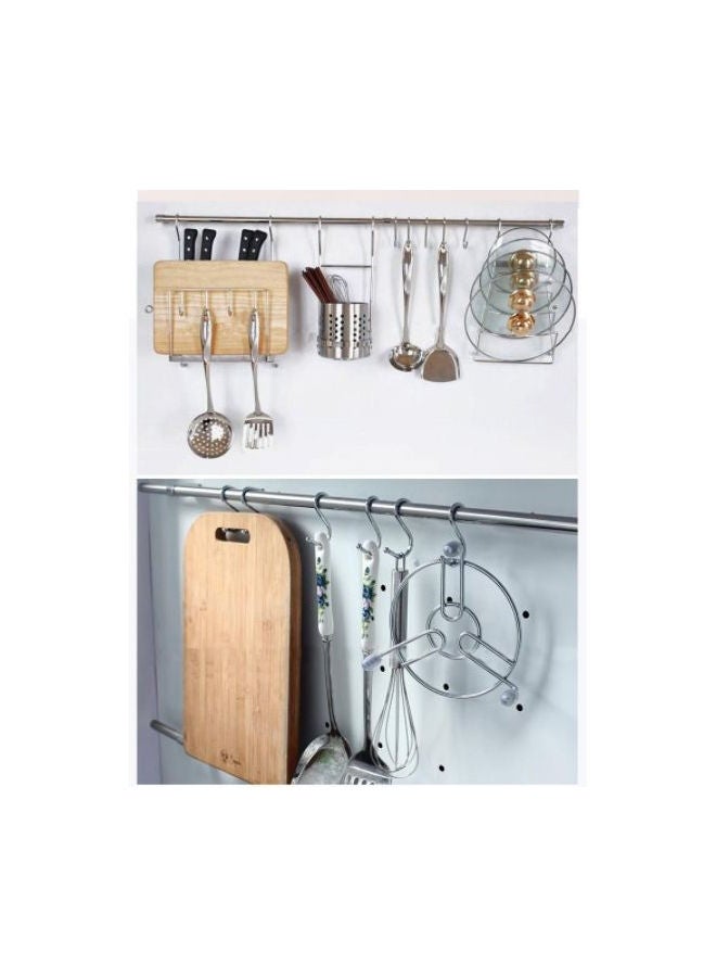 شماعة ملابس دائرية 10 قطع فضي 10x8.4سنتيمتر - Image 3