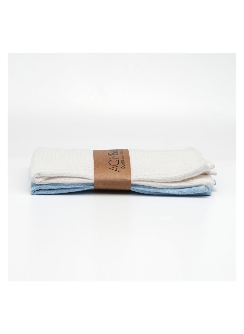 AQMBless - AQM Bless Turkish Cotton Kitchen Cloth/Tea Towel - Sustainable, Soft, and Durable - Dual Textured Design - Every Purchase Makes a Global Impact, Pack of 2 - Image 1