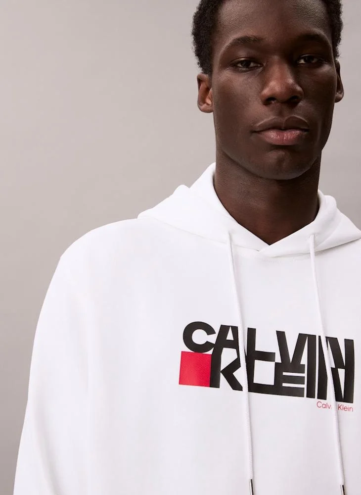 Calvin Klein Jeans  Logo Graphic Hoodie for Men | Best Price UAE