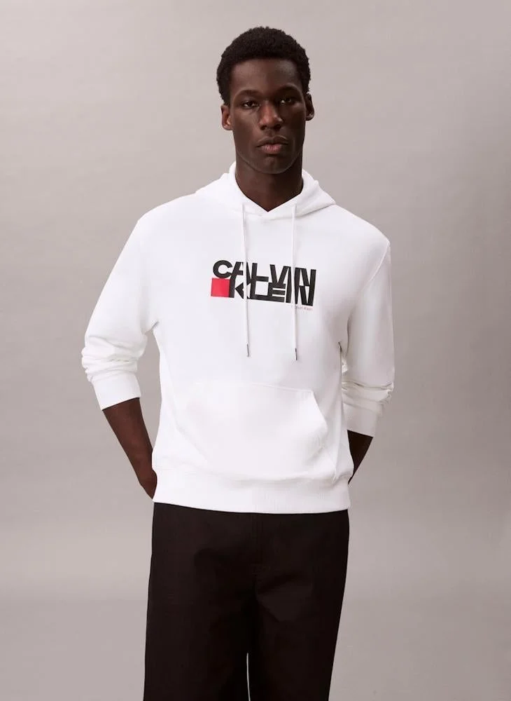 Calvin Klein Jeans  Logo Graphic Hoodie for Men | Best Price UAE