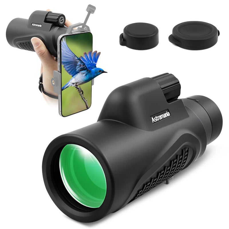 Astromania Monocular Telescope 10x42 HD K9 Prism High Power Compact Waterproof Fogproof Shockproof for Birdwatching Camping Wildlife MultiCoated Optics Rubber Armor NonSlip Grip - Image 2