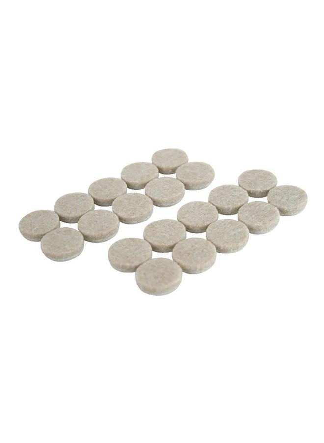 Magic Sliders 20-Piece Heavy Duty Self-Stick Round Felt Pads Oatmeal 3/4inch 63215 - Image 2