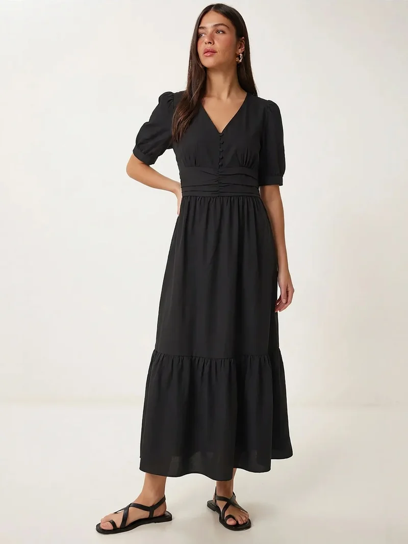 السعادة في إسطنبول ISTANBUL Women's Cotton-blend Poplin Maxi Dress