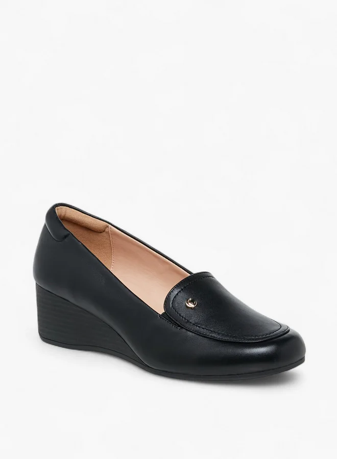 لو كونفورت Solid Wedge Heel Shoes