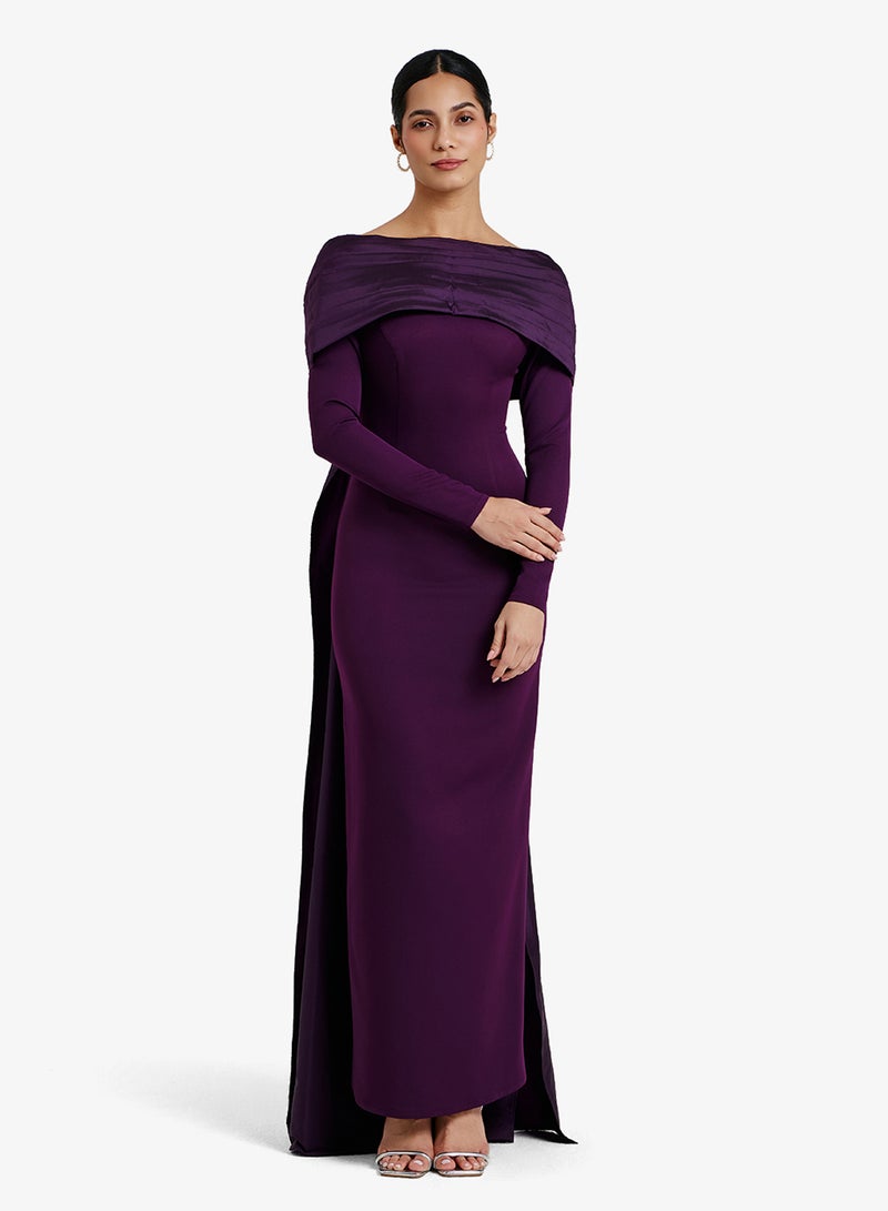 CHASE Draped Bodycon Maxi Dress - Image 1
