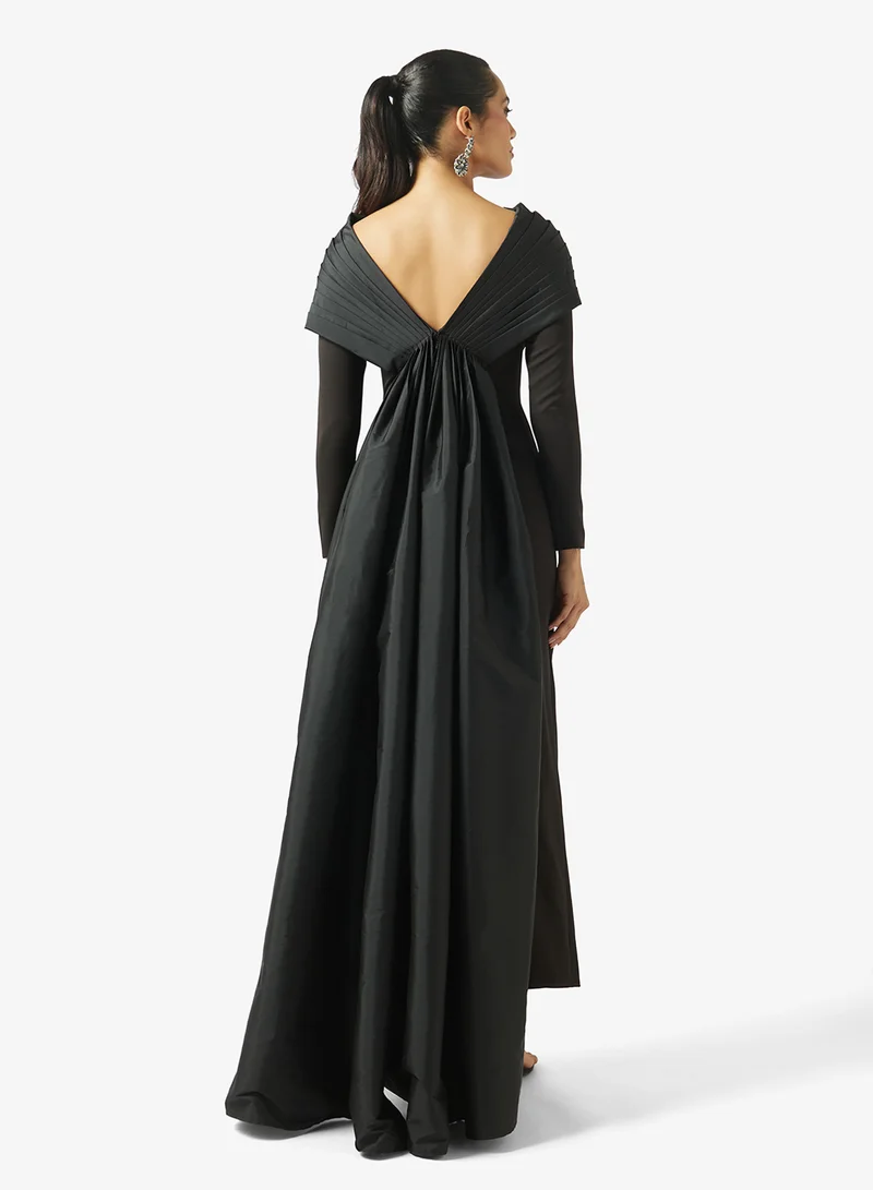 Chase Draped Bodycon Maxi Dress