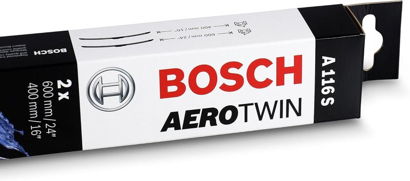 Bosch Aerotwin A116S Wiper Blade Set - 600mm/400mm for Left-Hand Drive Vehicles - Image 2