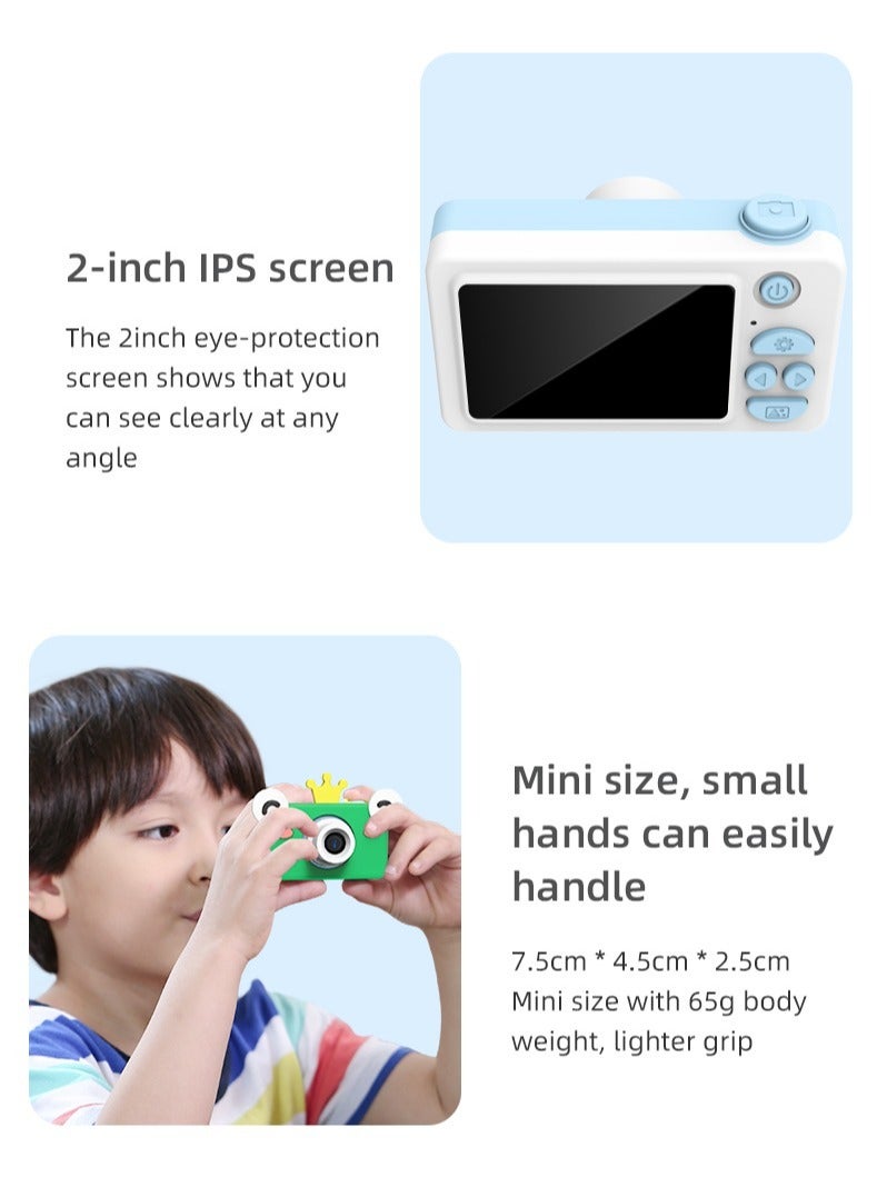 GULFLINK Kids Toy Digital Camera For Child Boys Girls Green Frog - Image 3